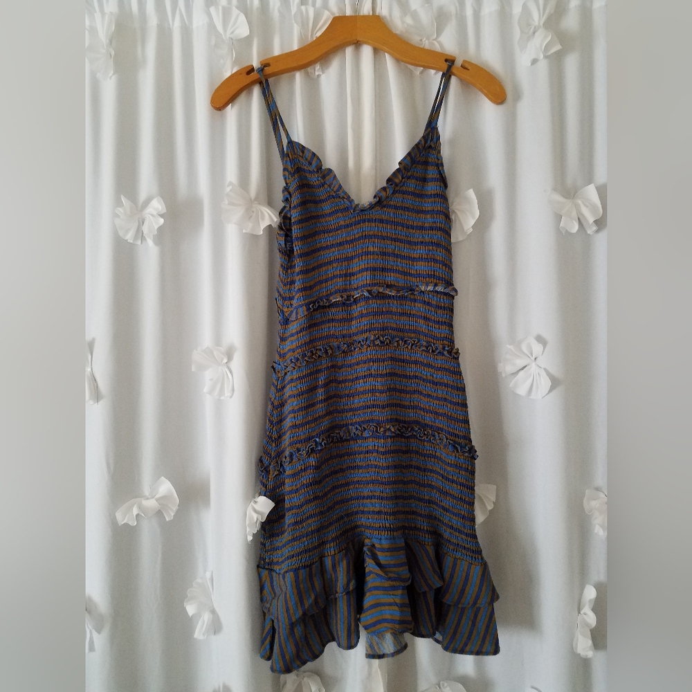 Size Small Smocked Striped Dress